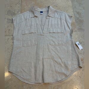 Old Navy Oatmeal Womens Sleeveless Top- NWT